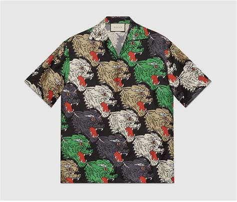 hawaiian shirts gucci|gucci dress shirts for men.